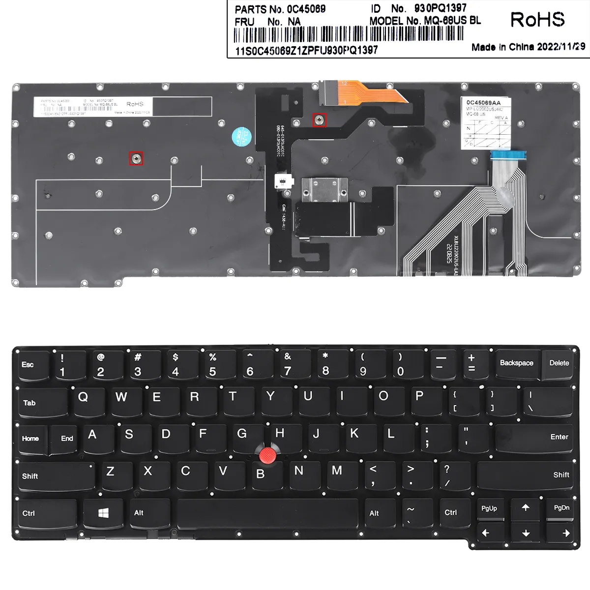 Picture of lenovo for thinkpad X1C 2014 x1 For carbon gen 2 type 20A7 20A8(with point Backlit win8)